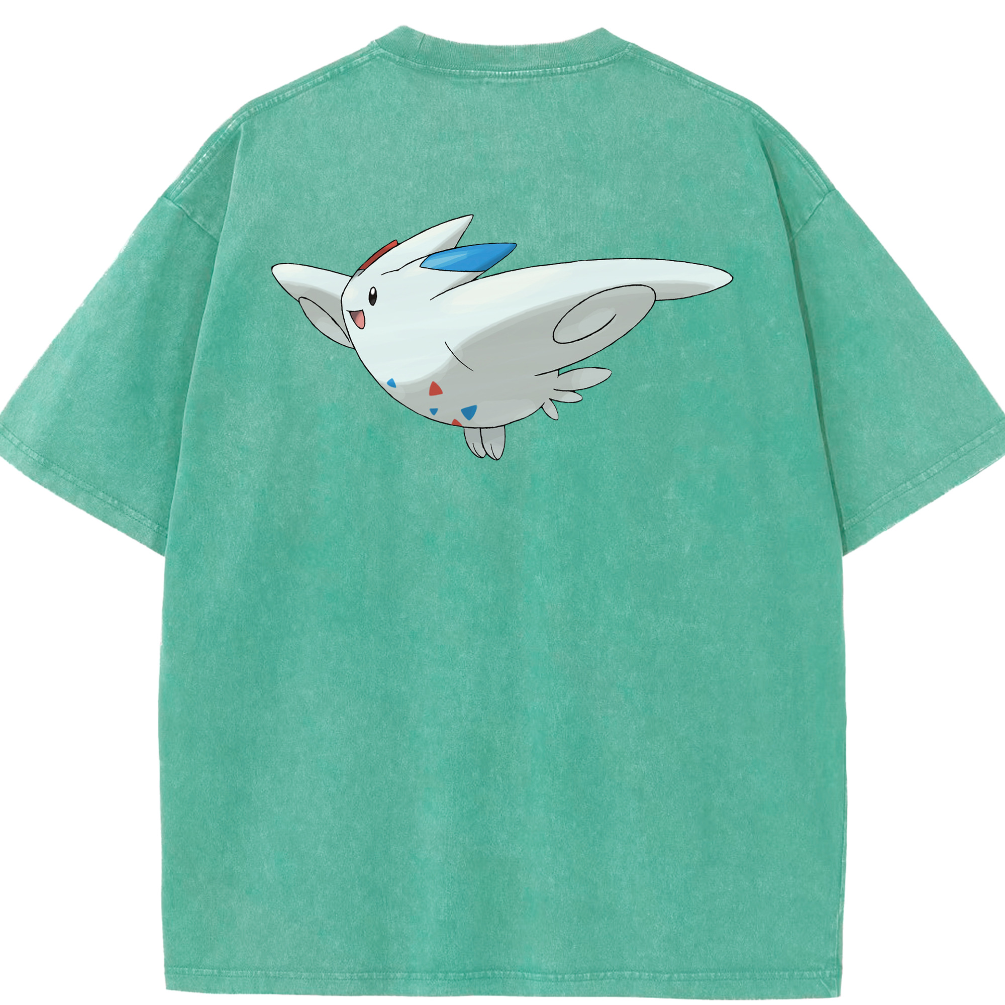 （画像用） ポケットモンスター Pokémon 綿100% ヴィンテージ風 半袖Tシャツ（背面プリント）